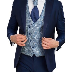 Traje Vivaldi con conjunto de ceremonia cachemir.